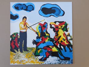 Karel Appel - DE TOVENAAR / KLEURZEEFDRUK / 50x50cm / SIG / 1977 kopen? Bied vanaf 185!