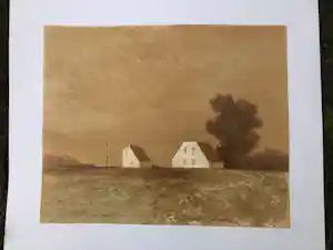Mart Kempers - Verstild landschap. verkauft für € 45!