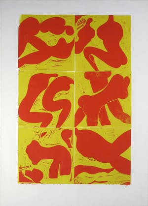 Niet of onleesbaar gesigneerd - Litho, Zonder titel - Ingelijst kopen? Bied vanaf 1!