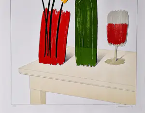 Jeroen Henneman - redelijk zeldzaam kleuren litho - oplage slechts 15 - stilleven - 1982 kopen? Bied vanaf 195!