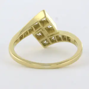 18k geel gouden ring bezet met briljant geslepen diamant 0.50ct - F/G - VS/SI kaufen? Bieten Sie von 700!