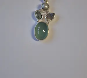 Nieuwe luchtige hemelsblauwe kleur amrapali hanger natuurlijke aquakwarts kopen? Bied vanaf 65!