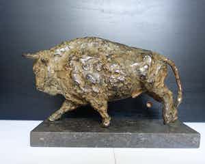 Annette Koek - Wisent in brons verkocht voor € 475!