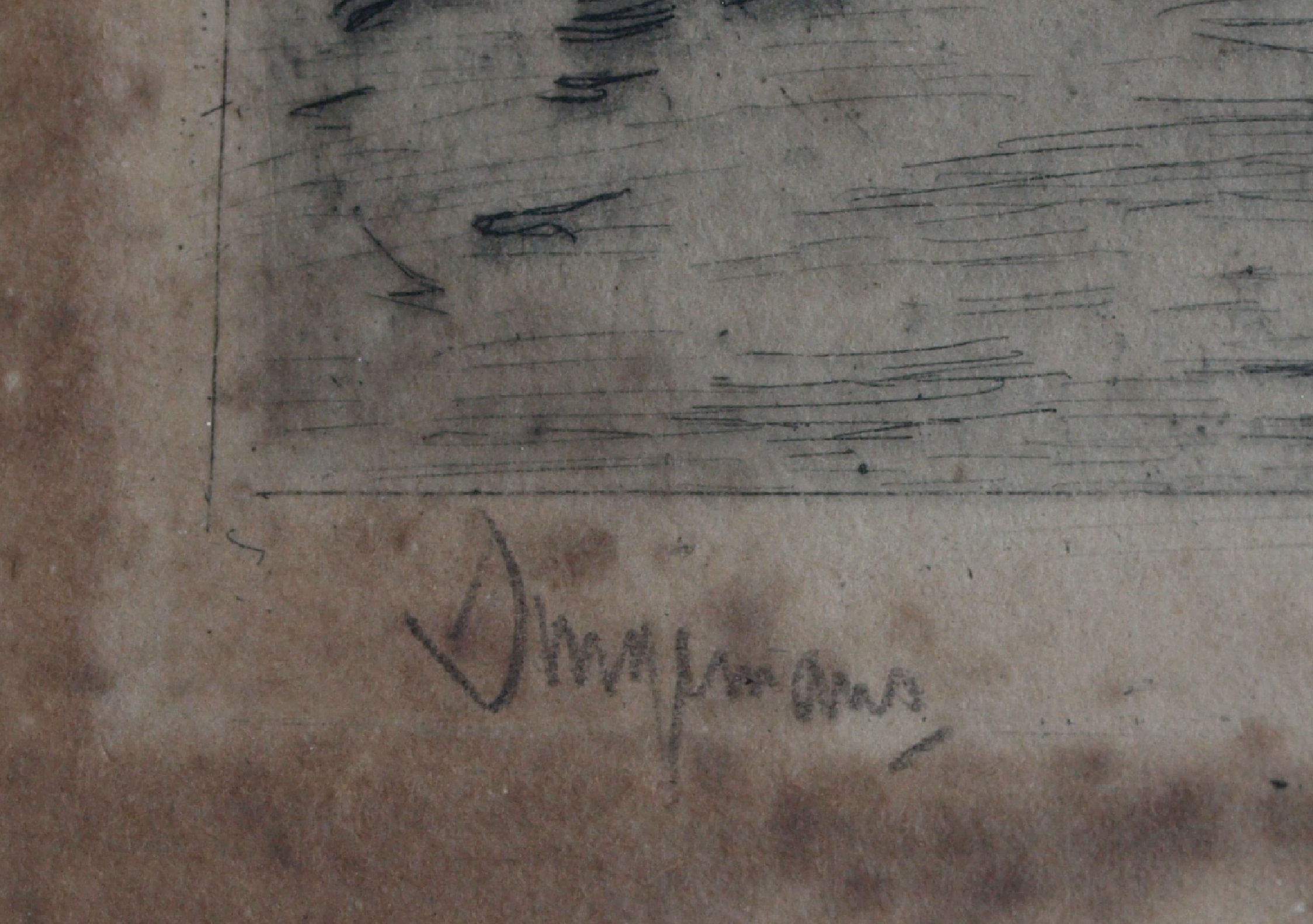 Waalko Jans Dingemans (sr.) - Ets, Molen aan het water – gesigneerd & ingelijst - 1917 kopen? Bied vanaf 1!