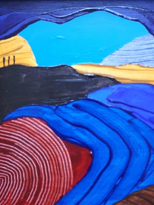 Ronald Boonacker - Italiaans landschap III - Acryl op paneel - Nieuw ! kopen? Bied vanaf 10!