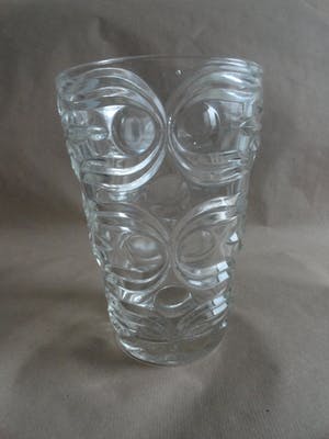 Niet of onleesbaar gesigneerd - Zware vaas van helder persglas Italie kopen? Bied vanaf 1!