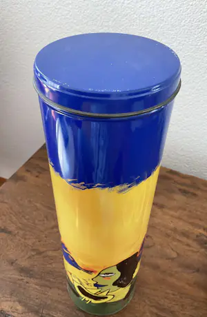 Corneille - 2 schaaltjes en hoge blikken trommel, gesigneerd in de druk kopen? Bied vanaf 25!