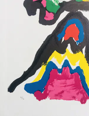 Karel Appel - Tantrika - kleurenlitho - gesigneerd. kopen? Bied vanaf 750!
