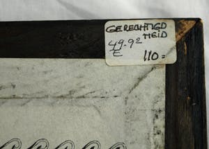 Niet of onleesbaar gesigneerd - Achterglasschildering / Hinterglasmalerei , Gerechtigheid – ingelijst kopen? Bied vanaf 10!