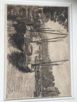 Louis Landre - Ets nr 1 Gezicht op Leuvenhaven Rotterdam kopen? Bied vanaf 95!