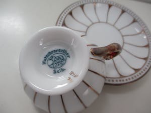 Royal Limoges - Rosenthal, Hutschenreuter e.a. 5 stuks antieke miniatuurkopjes van porselein kopen? Bied vanaf 30!