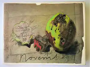 Horst Janssen - "NOVEMBER" - 1983 - Hard cover - Uitstekende conditie - EXTRA: Catalogus verkauft für € 50!