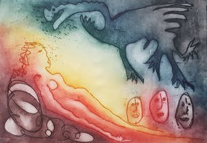 Ad Arma - Ets: 'Canapé' - Ingelijst (Zeer groot) kopen? Bied vanaf 165!