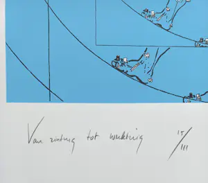 Rob Scholte - Van zintuig tot werktuig, zeefdruk (groot!) kopen? Bied vanaf 125!