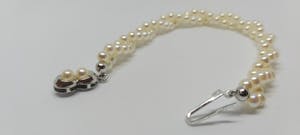 Zoetwaterparel Armband met zilver slotje 835, 18,9 cm lang kopen? Bied vanaf 55!