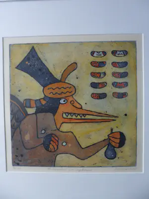 Lily Corver - Ets / Aquatint, communicatie kopen? Bied vanaf 35!