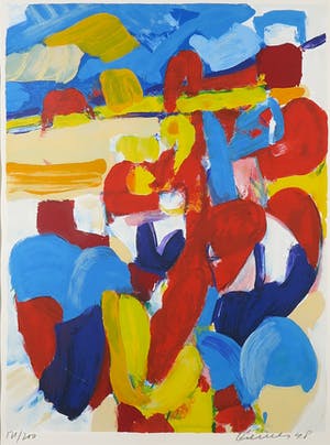Jan Cremer - Zeefdruk, Tulips - Ingelijst (Groot) kopen? Bied vanaf 150!
