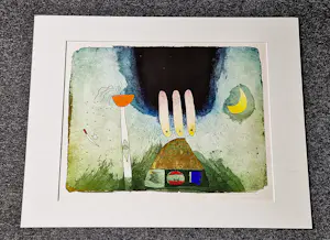 Michel van Overbeeke - Grote in zeer kleine E.A. oplage (5) gemaakte kleuren ets "Ritueel II" kopen? Bied vanaf 72!