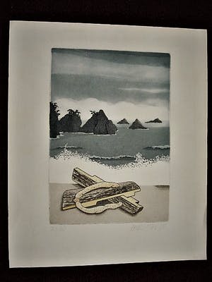 Sjoerd Bakker - gesigneerde Ets en aquatint "Vroeg in de ochtend" oplage 100 ex. kopen? Bied vanaf 30!