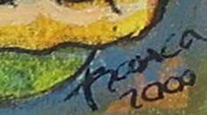 Franca Muller Jabusch - Gemengde techniek op papier o.a. acryl en krijt, z.t. Kabouters kopen? Bied vanaf 20!
