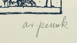 A.R. Penck - Handgesigneerde ets kopen? Bied vanaf 1!