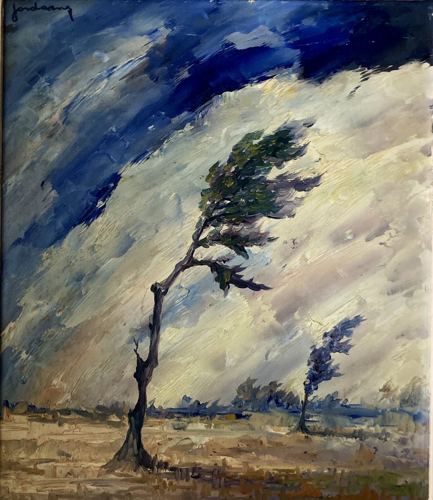Leo Jordaens - Landschap met bomen kopen? Bied vanaf 110!