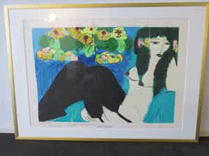 Walasse Ting - "Bas Noirs" verkocht voor € 550!