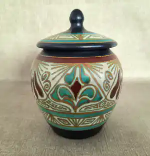 Plateelbakkerij Zuid-Holland - dekselpot, tabakspot vendu pour 75€ !