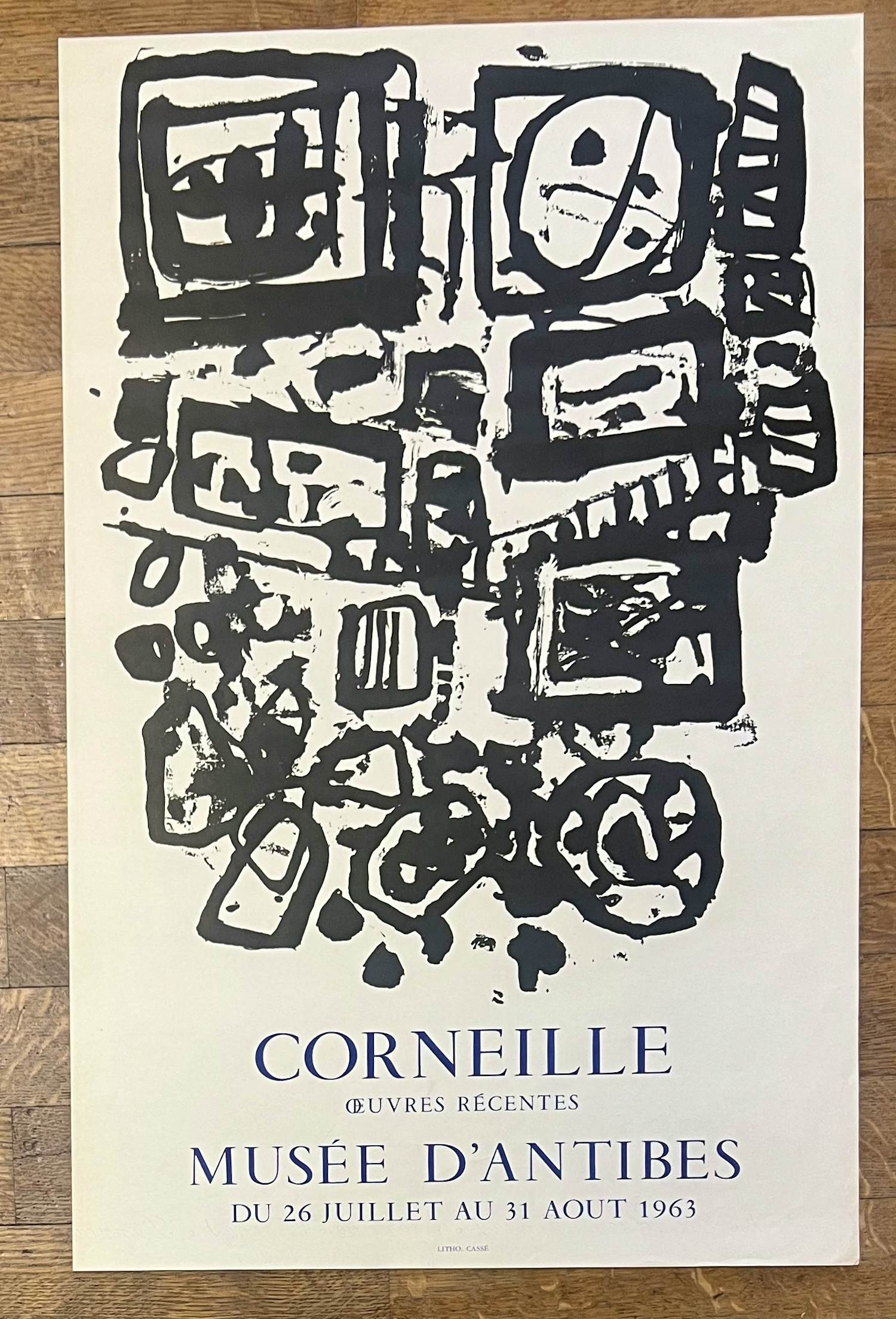 AcheterCorneille - Affiche van een historische tentoonstelling, Musée Picasso, 1963? Enchérissez de 120!