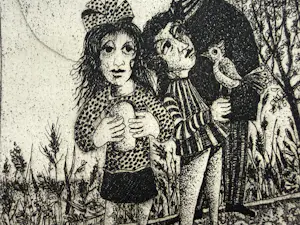 AcheterHans van Draanen - handgesigneerde ets | 'Vader met kinderen' | 1976? Enchérissez de 80!