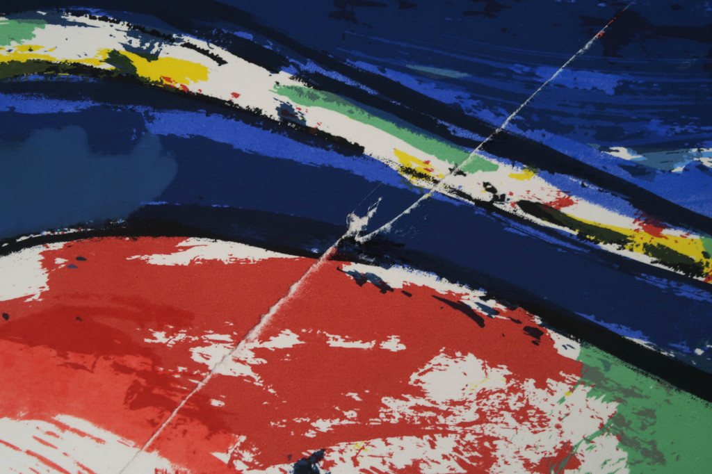 Anton Vrede - Zeefdruk, Cow birds beach kopen? Bied vanaf 1!