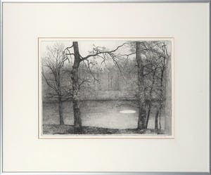 Charles Donker - Ets, De Futen - Ingelijst kopen? Bied vanaf 200!