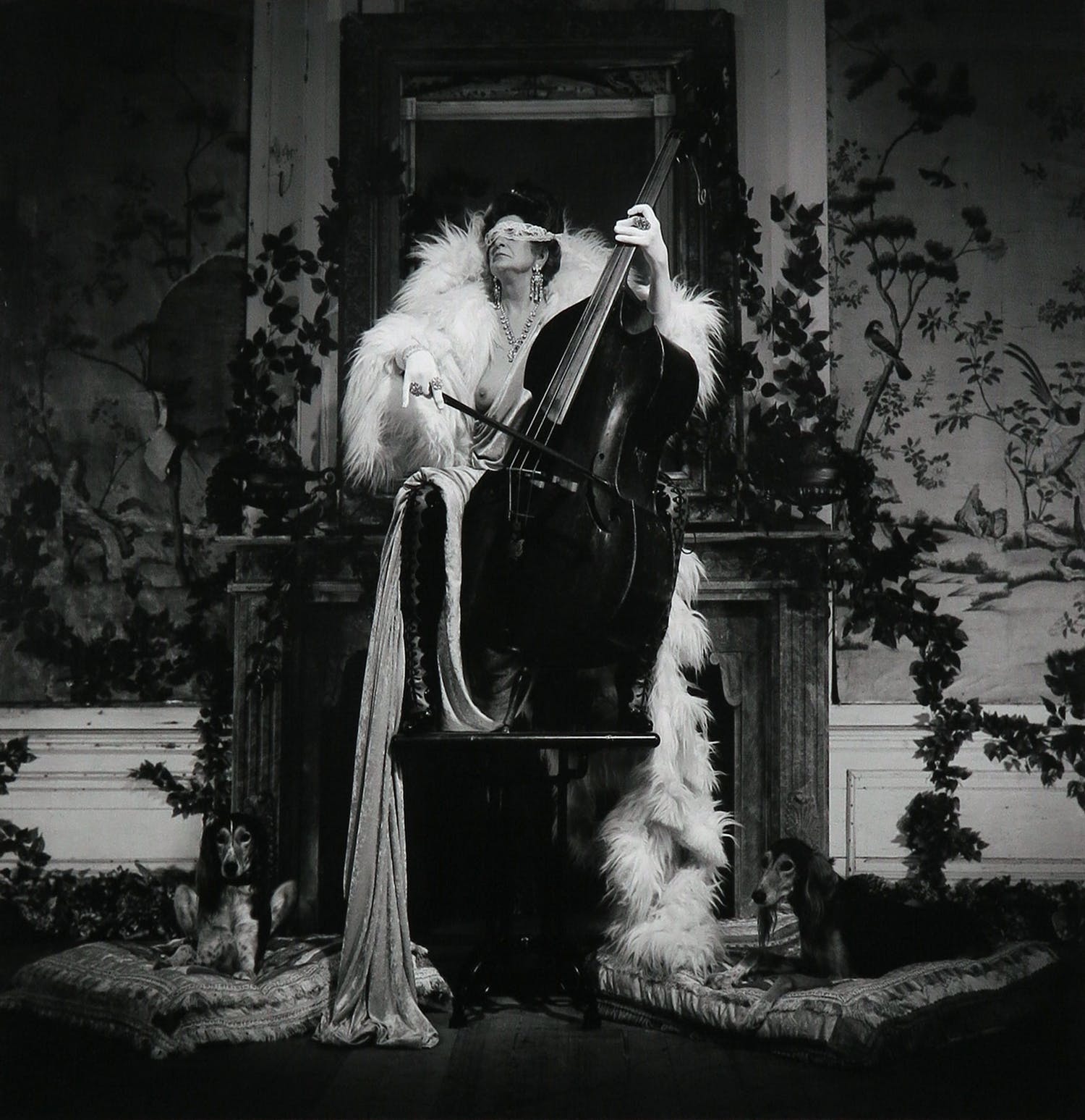 Erwin Olaf CPrint, The Blinded doubleBass Player (Diane) Verkocht