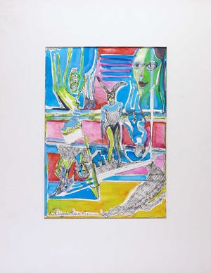 Joe Wols - Aquarel met pentekening, Die Kläge der Kaiserin kopen? Bied vanaf 1!