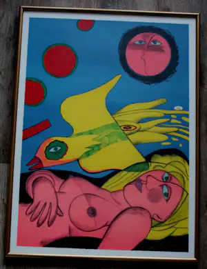 Corneille - Ingelijste litho - 1990 kopen? Bied vanaf 395!