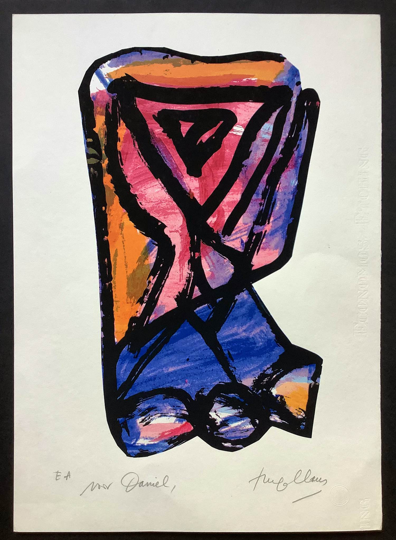 Hugo Claus - Abstracte compositie verkocht voor € 175!