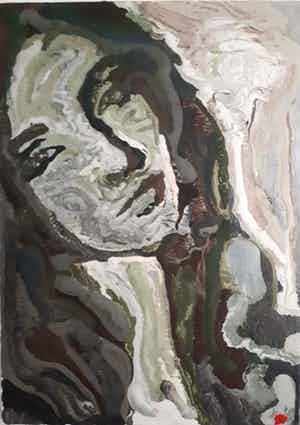 Niet of onleesbaar gesigneerd - SONIA BELLEZZA (Italië) - Thinking verkocht voor € 1!