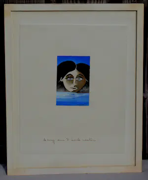 Ans Wortel - Ingelijste aquarel: de berg van 't koele water - 1971 kopen? Bied vanaf 225!
