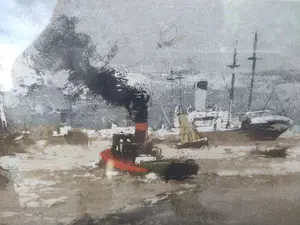 Ferdinand Luigini - Maritieme scene - aquatint kopen? Bied vanaf 79!