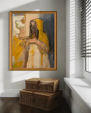 Marcus De Vestele - Der Schlangenzähmer – Großes Gemälde auf Leinwand, um 1970 kopen? Bied vanaf 200!