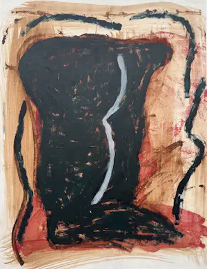 Minne Vijver - Acryl op papier | 'Torso' | 1992 (UNIEK WERK) kaufen? Bieten Sie von 10!