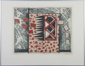 Wim Zurne - Ets, Beweging I - Ingelijst kopen? Bied vanaf 1!