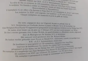 Vic Gentils - Apostolorum Limina + Brons Drieluik kopen? Bied vanaf 50!