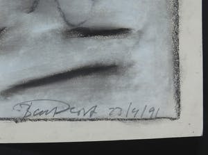 Bart Drost - Grote tekening in pastelkrijt, Zonder titel kopen? Bied vanaf 1!