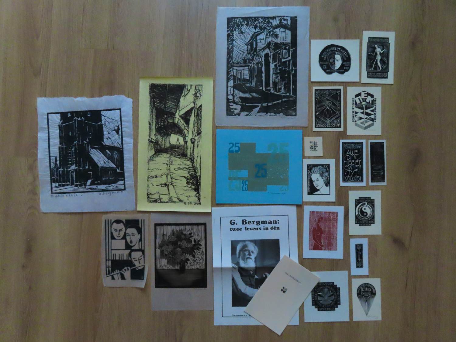 Gerard Bergman - Lot met 18 werken w.o. ex libris kaufen? Bieten Sie von 30!