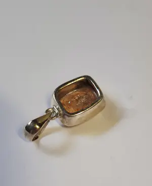 Nieuw zilveren Hanger, met Natuurlijke, sprankelende, gouden zonnesteen kopen? Bied vanaf 70!