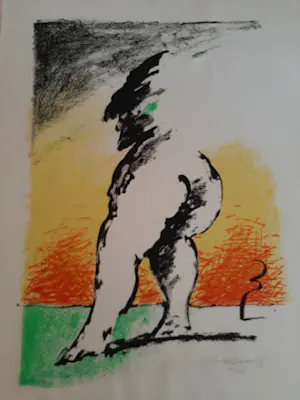 Ken Rinciari - Zeefdruk, zonder titel (lopend figuur) kaufen? Bieten Sie von 20!