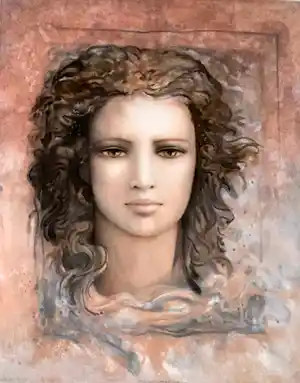 Jean-Paul Cleren - Kleurenlitho VISAGE IMAGINAIRE verkocht voor € 12!