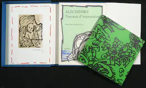 Pierre Alechinsky - Lot van twee uitgaves met ets, Travaux d'impression kopen? Bied vanaf 250!