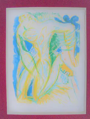 Paul de Lussanet - Paul de Lussanet: Zeefdruk, Vence.Prachtig van kleur! kopen? Bied vanaf 125!